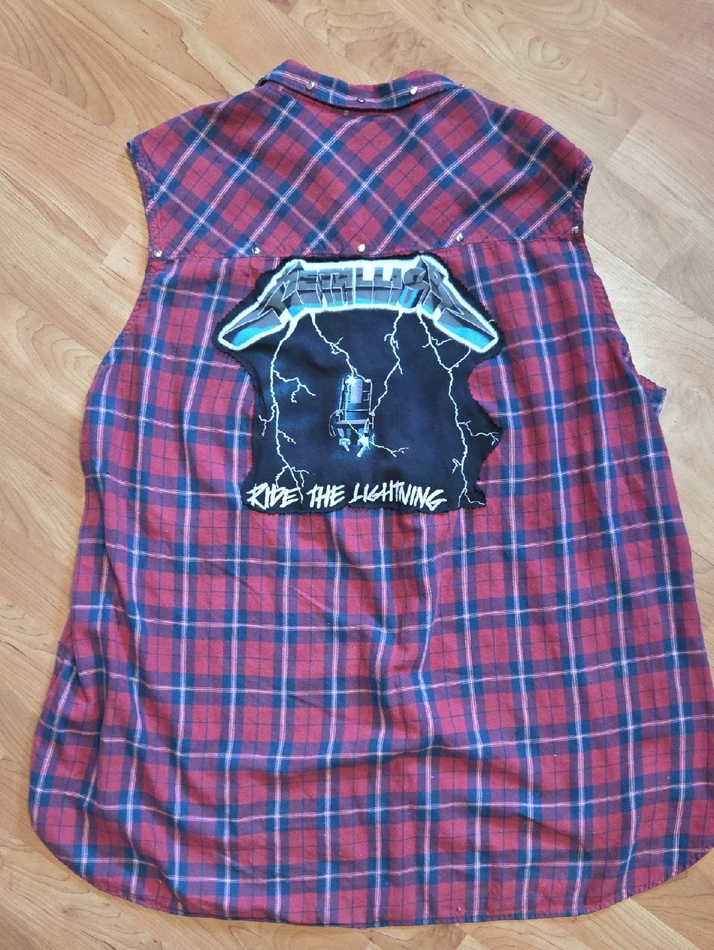 Denver Hayes Red and Navy Plaid Shirt
